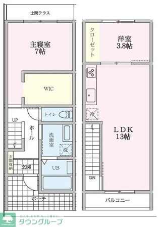 riverside terraceの物件間取画像